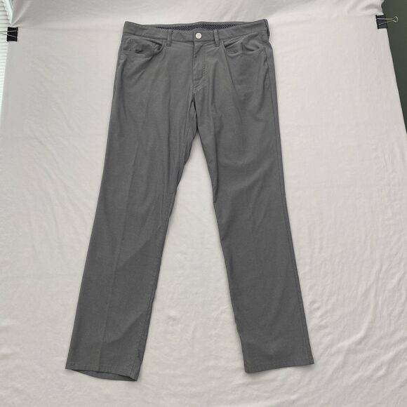 Bonobos Golf Pants Mens 36x32 Gray Tailored Straight Performance Lightweight - Picture 1 of 10